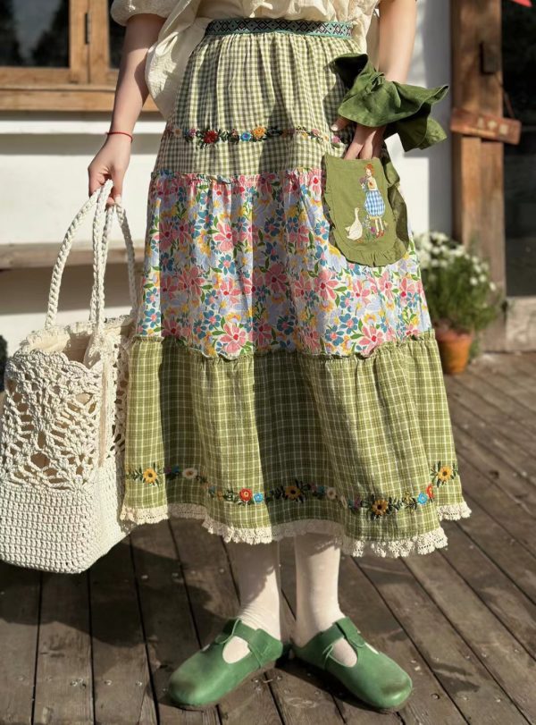 Super Cute Embroidered Skirt