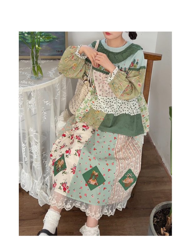 Vittlr Patchwork Skirt