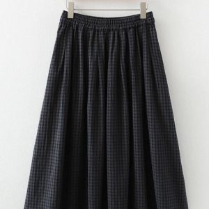 Basic Plaid A Skirt