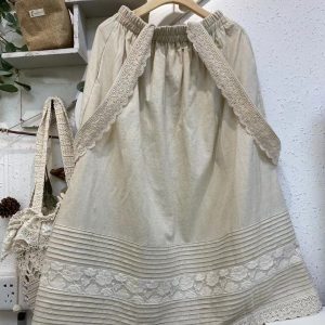 Quality Linen Pinafore Skirt